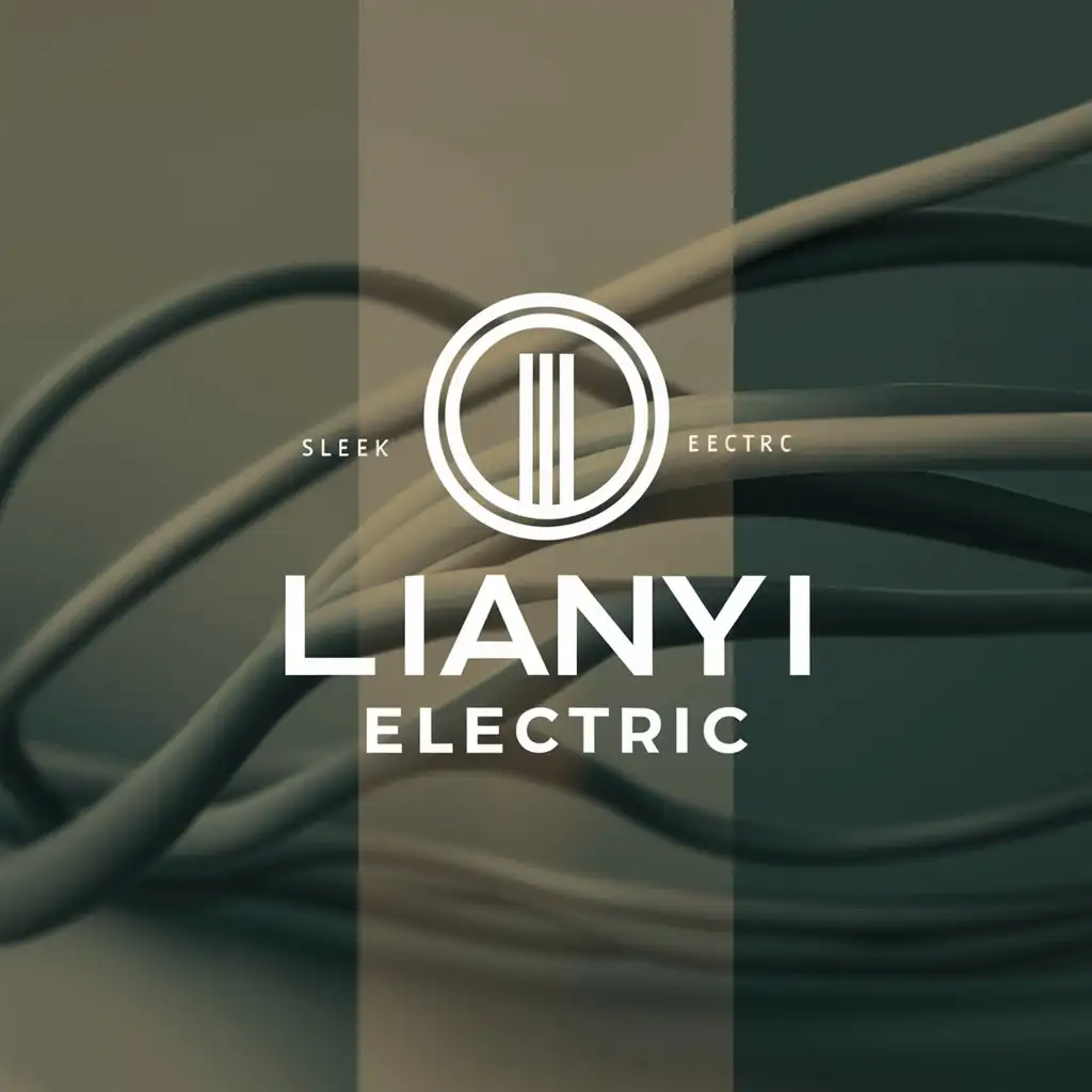 a logo design,with the text "Lianyi Electric", main symbol:cable,Moderate,clear background