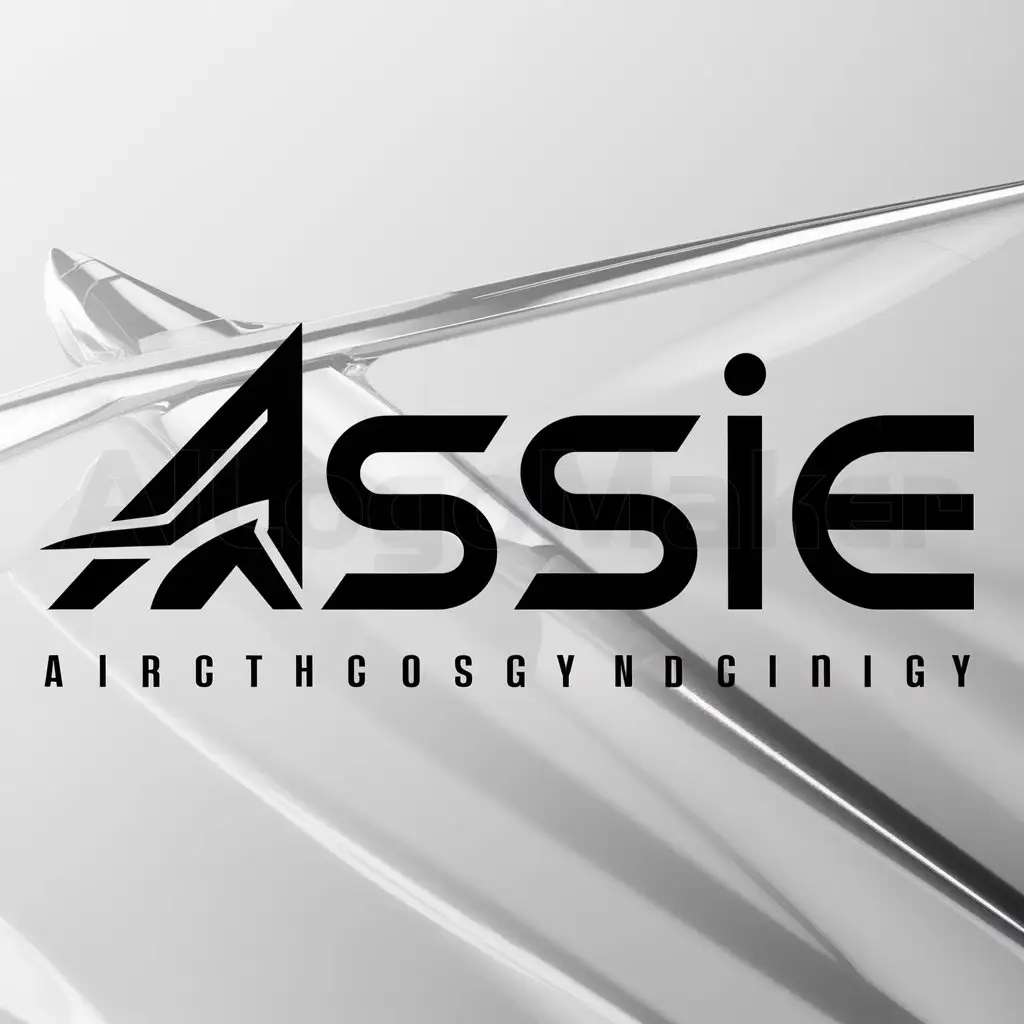a logo design,with the text "Assie", main symbol:Aviation aerospace,Minimalistic,be used in Technology industry,clear background