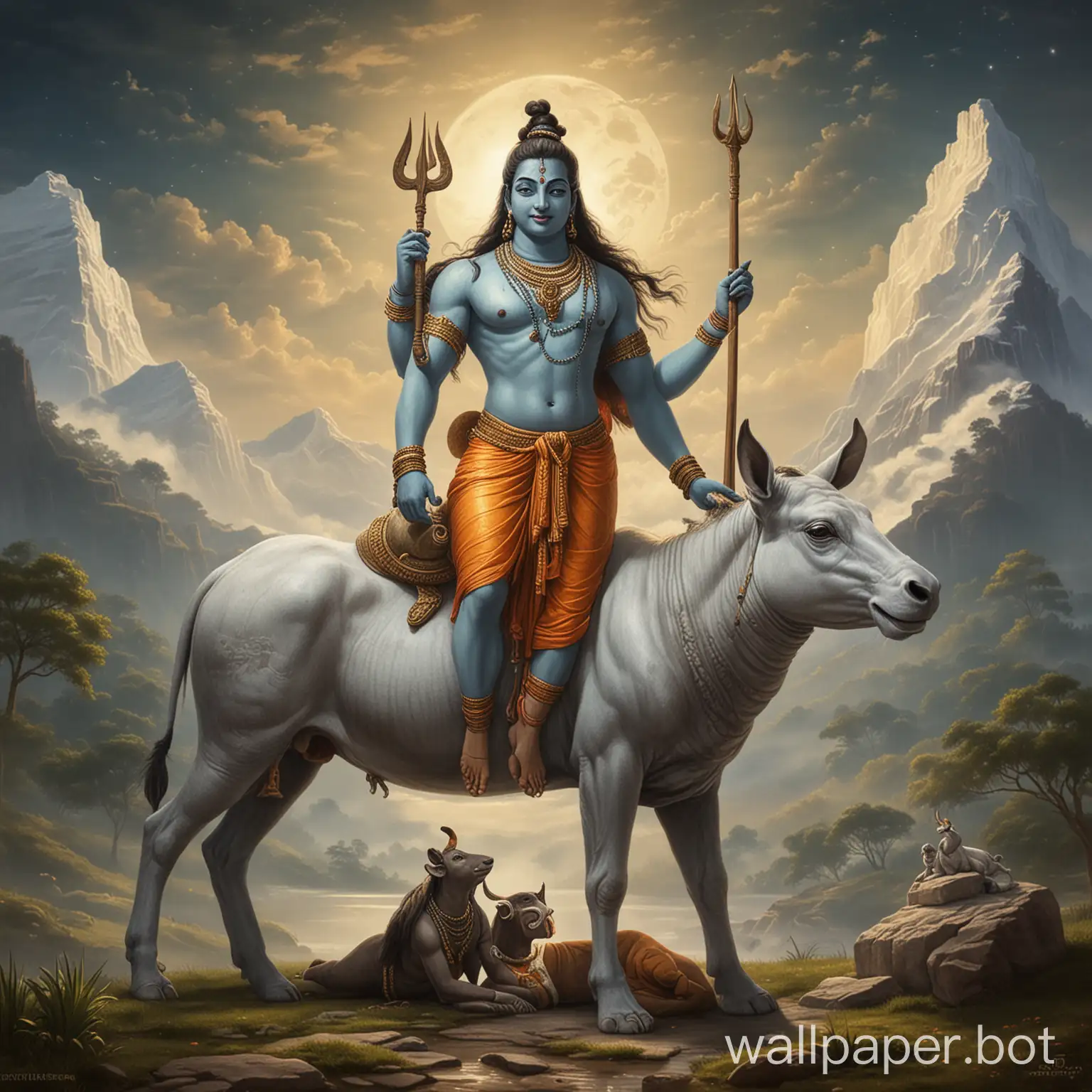 Shiva and Nandi