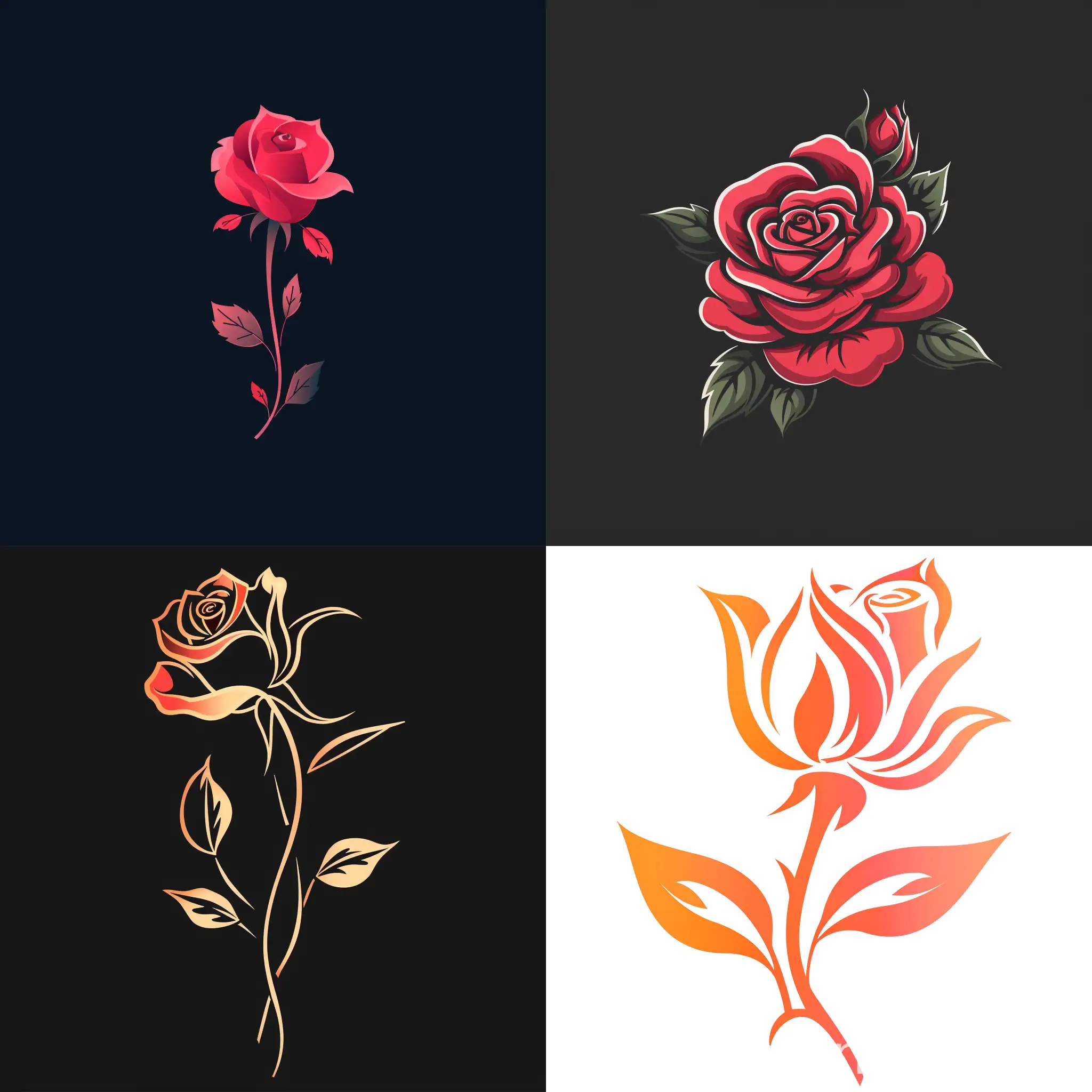 Elegant-Rose-Flower-Logo-Design