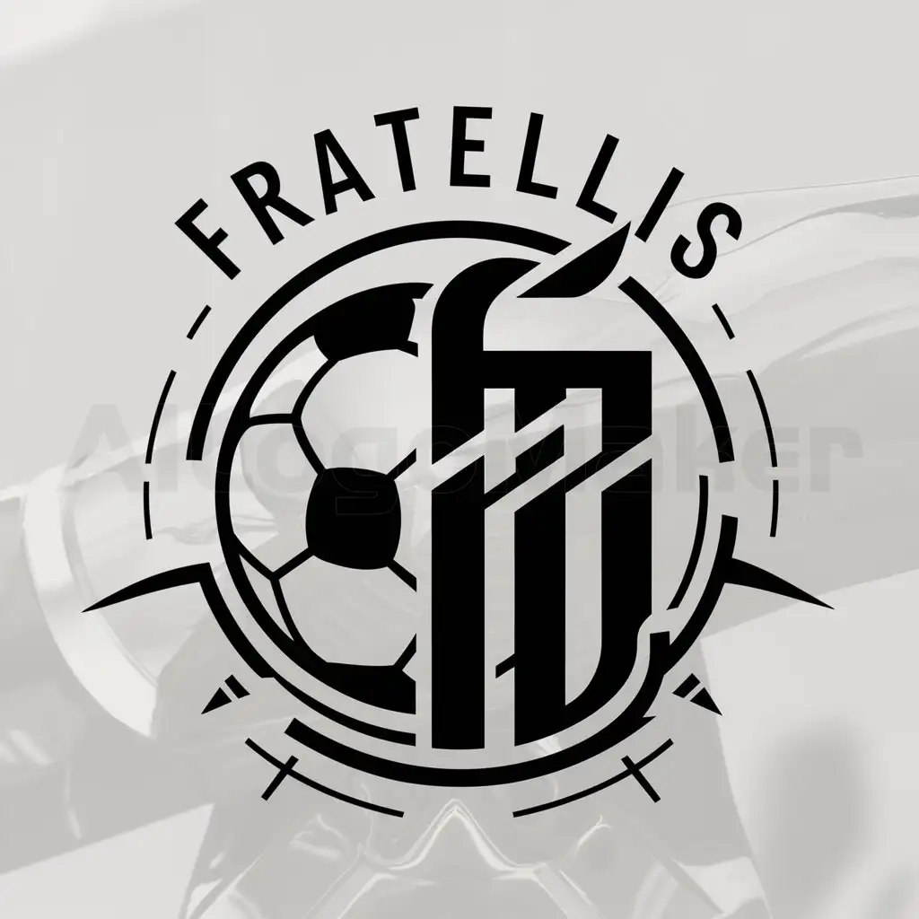 a logo design,with the text "Fratellis", main symbol:Logo, jägermeister, futbol,Moderate,clear background