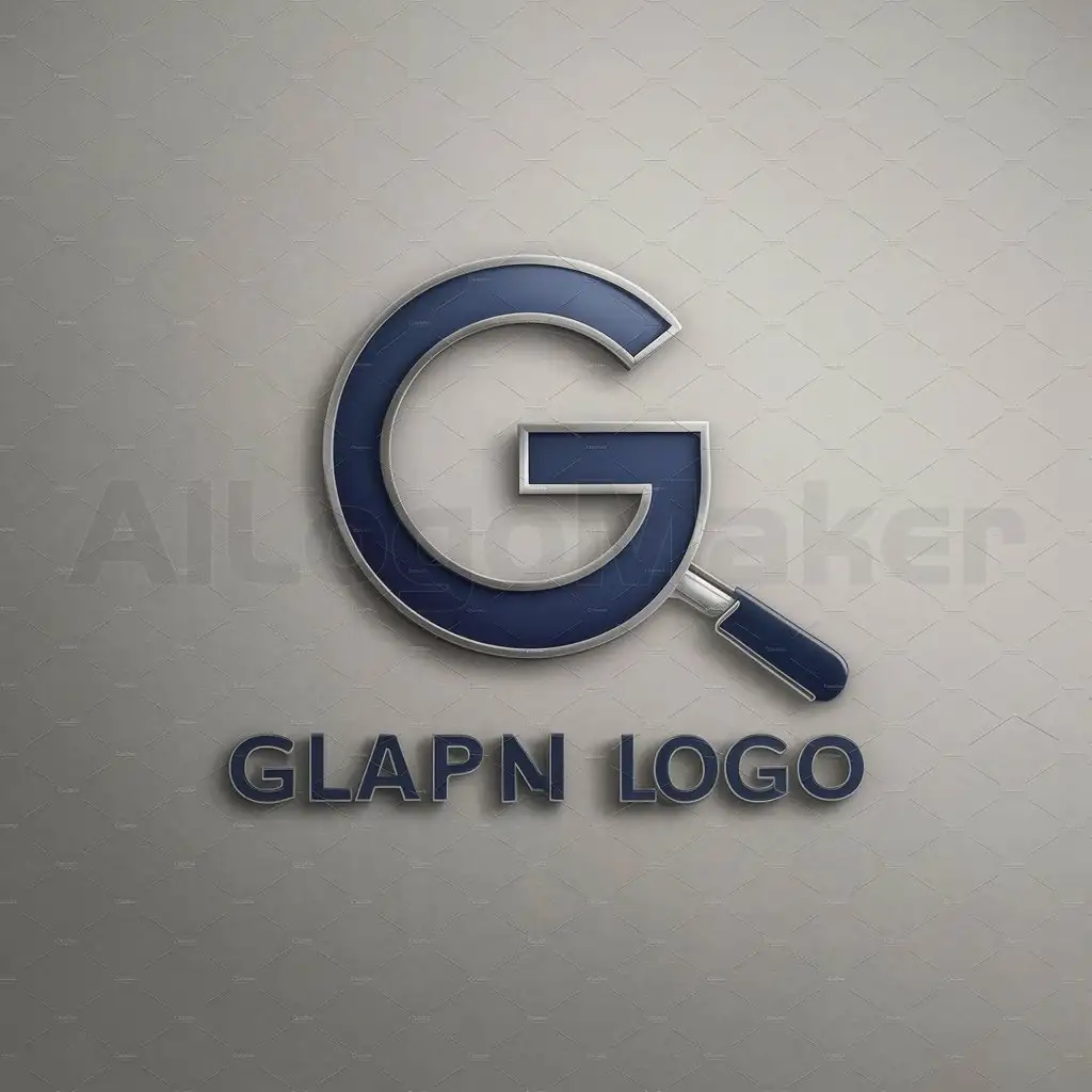 a logo design,with the text "G", main symbol:magnifying glass,Moderate,clear background