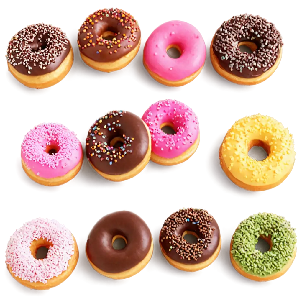 Delicious-Donuts-PNG-Tempting-Treats-in-HighQuality-Image-Format
