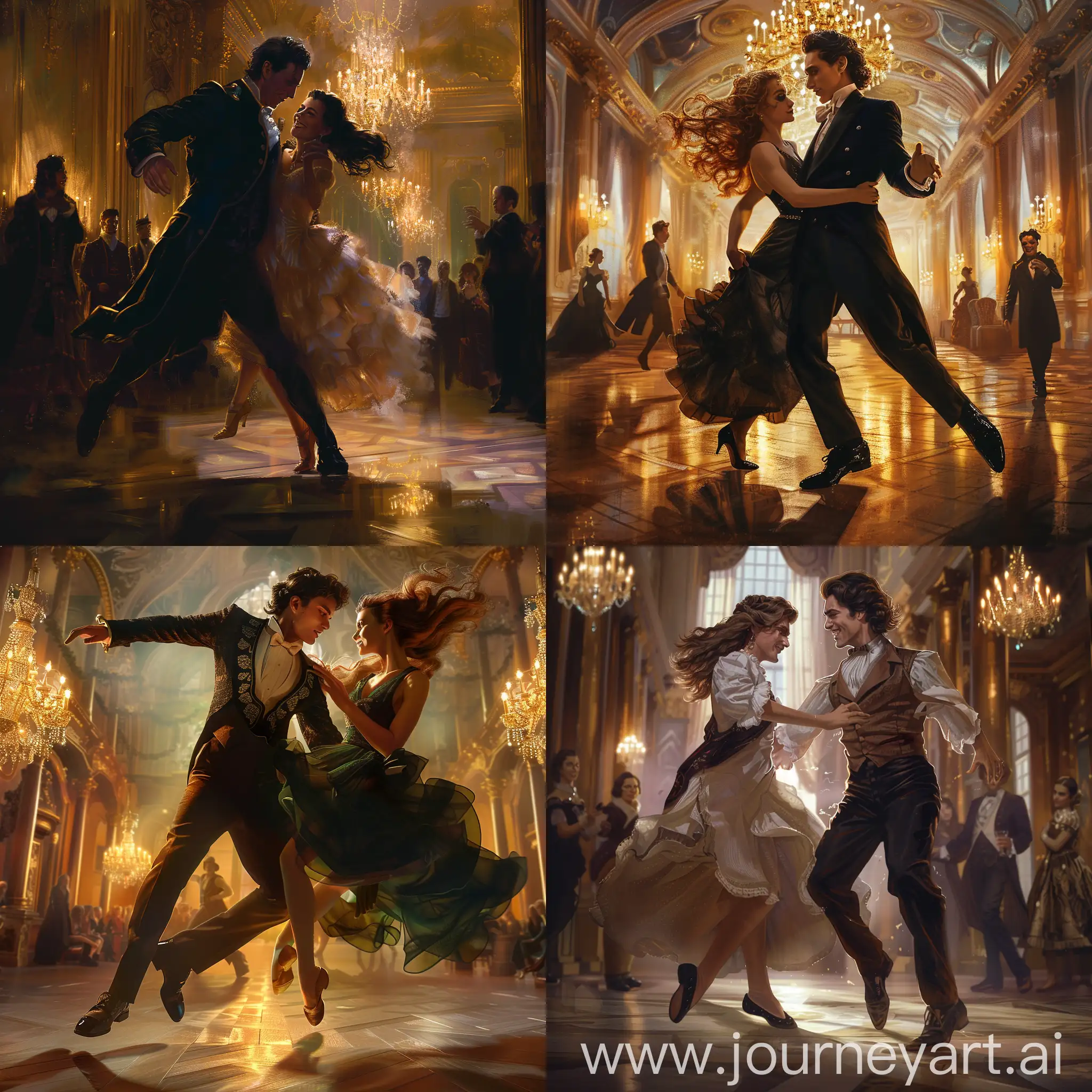 Elegant-Ballroom-Dance-Tom-Riddle-and-Partner-Twirl-Amid-Festive-Grandeur