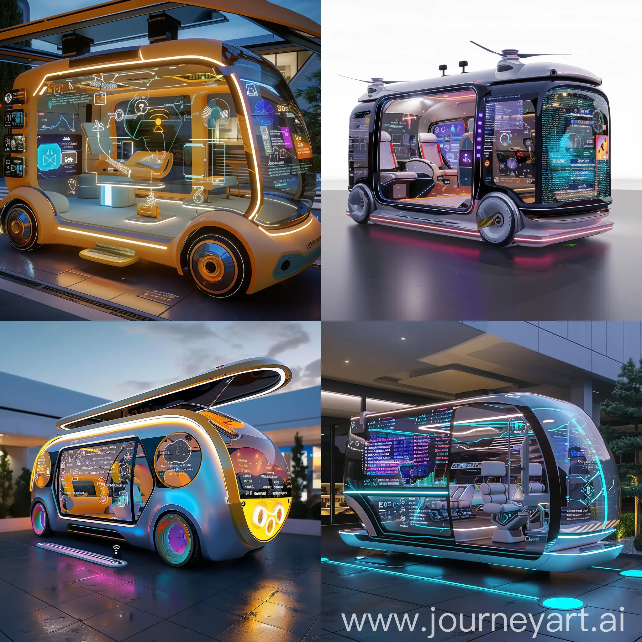 Futuristic-Microbus-with-Autonomous-Driving-and-Holographic-Display-Panels