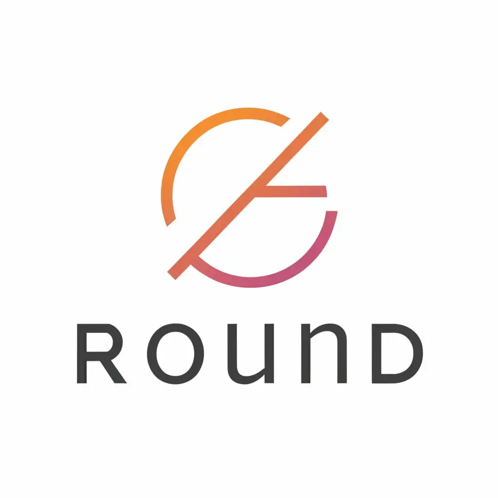 a logo design,with the text "Round", main symbol:E,Minimalistic,be used in Education industry,clear background