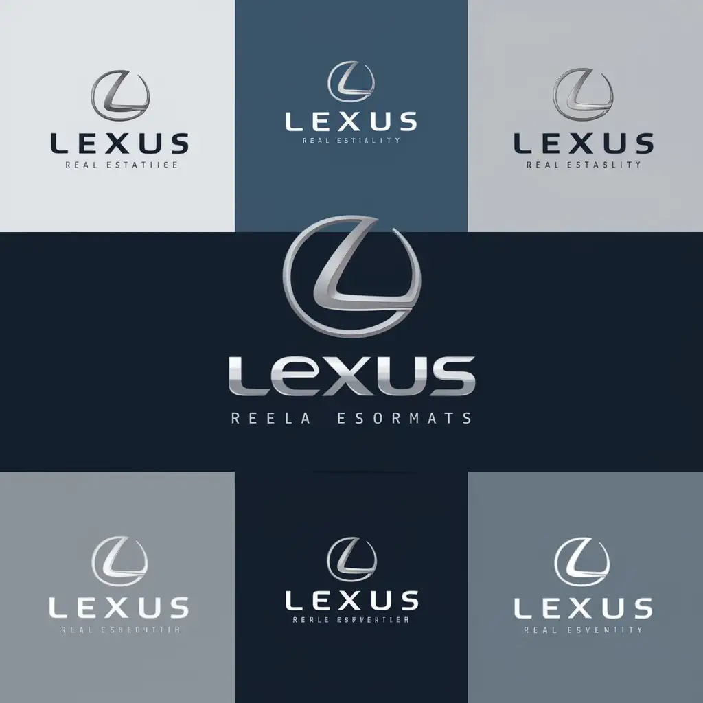 a logo design,with the text "LEXUS", main symbol:Logo Requirements:nnDesign:nCreative, modern, and minimalist.nVersatile and easily adaptable across various media and formats.nSymbolizes luxury, stability, and innovation.nColor Scheme:nReflects sophistication and exclusivity.nOpen to suggestions that align with brand essence.nTypography:nClean, contemporary, and legible across digital and print media.nInspiration:nAims to convey exclusivity and high-quality craftsmanship, suitable for the real estate and development industry.,Moderate,clear background