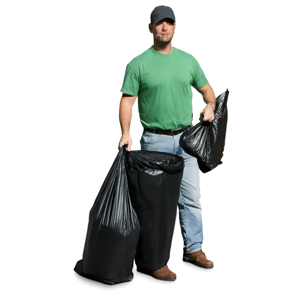 Enhanced-PNG-Image-of-a-Garbage-Collector-Under-a-Place-of-Trash