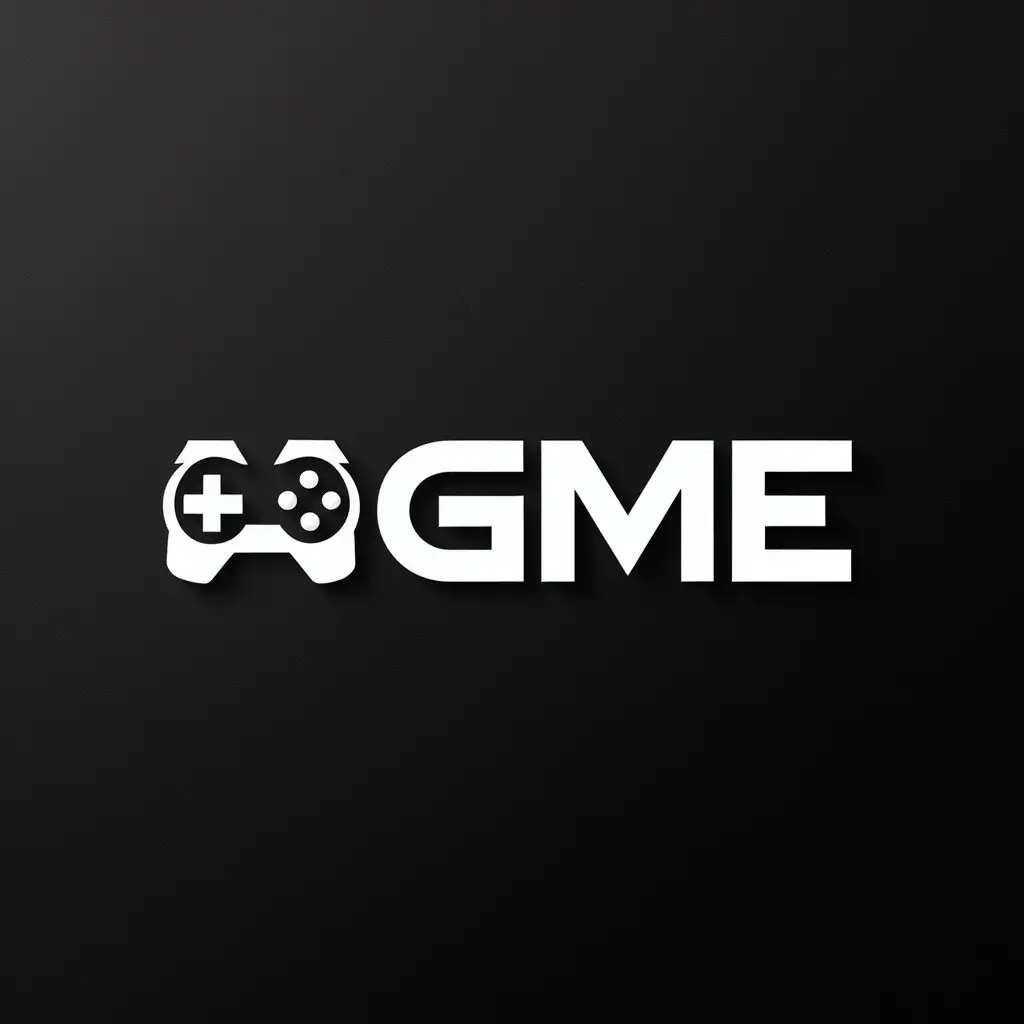 a logo design,with the text "game", main symbol:game,Minimalistic,be used in Others industry,clear background