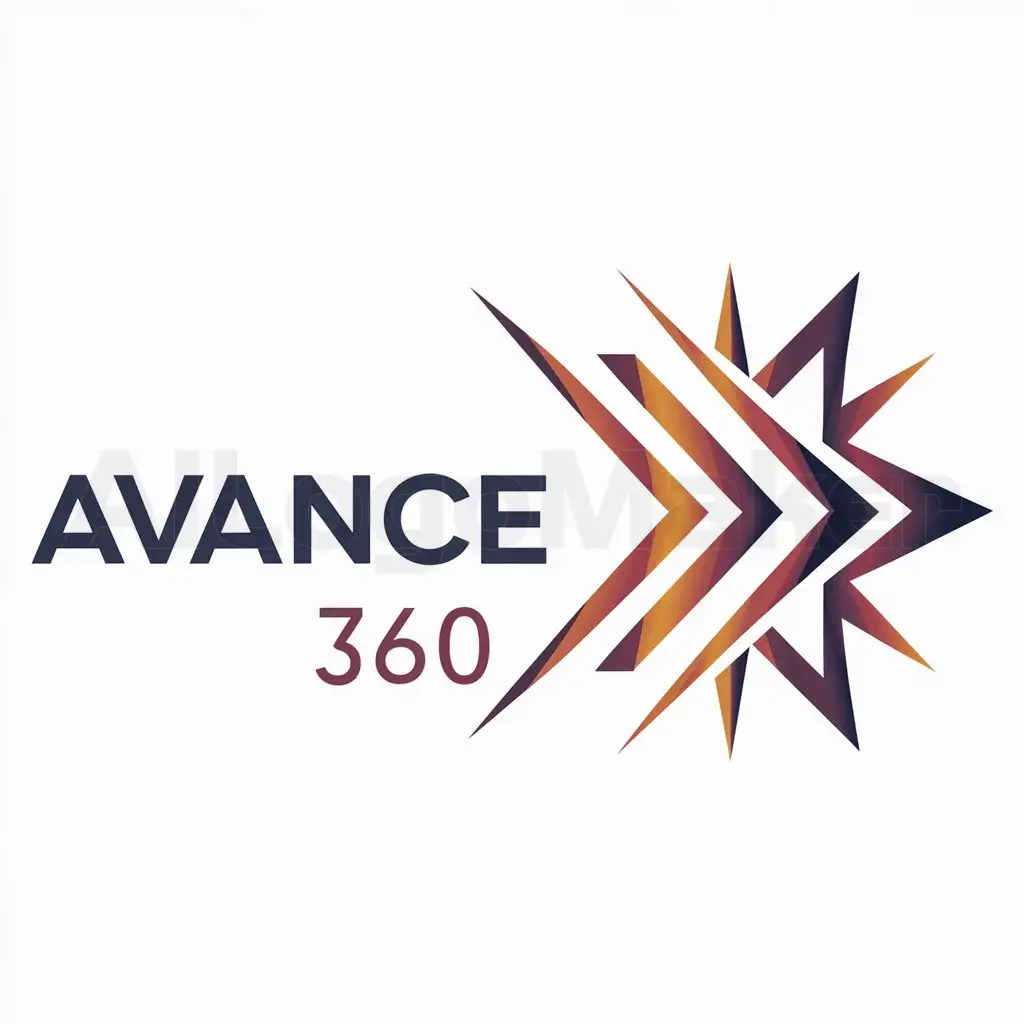 a logo design,with the text "Avance 360", main symbol:Seta,complex,be used in Events industry,clear background