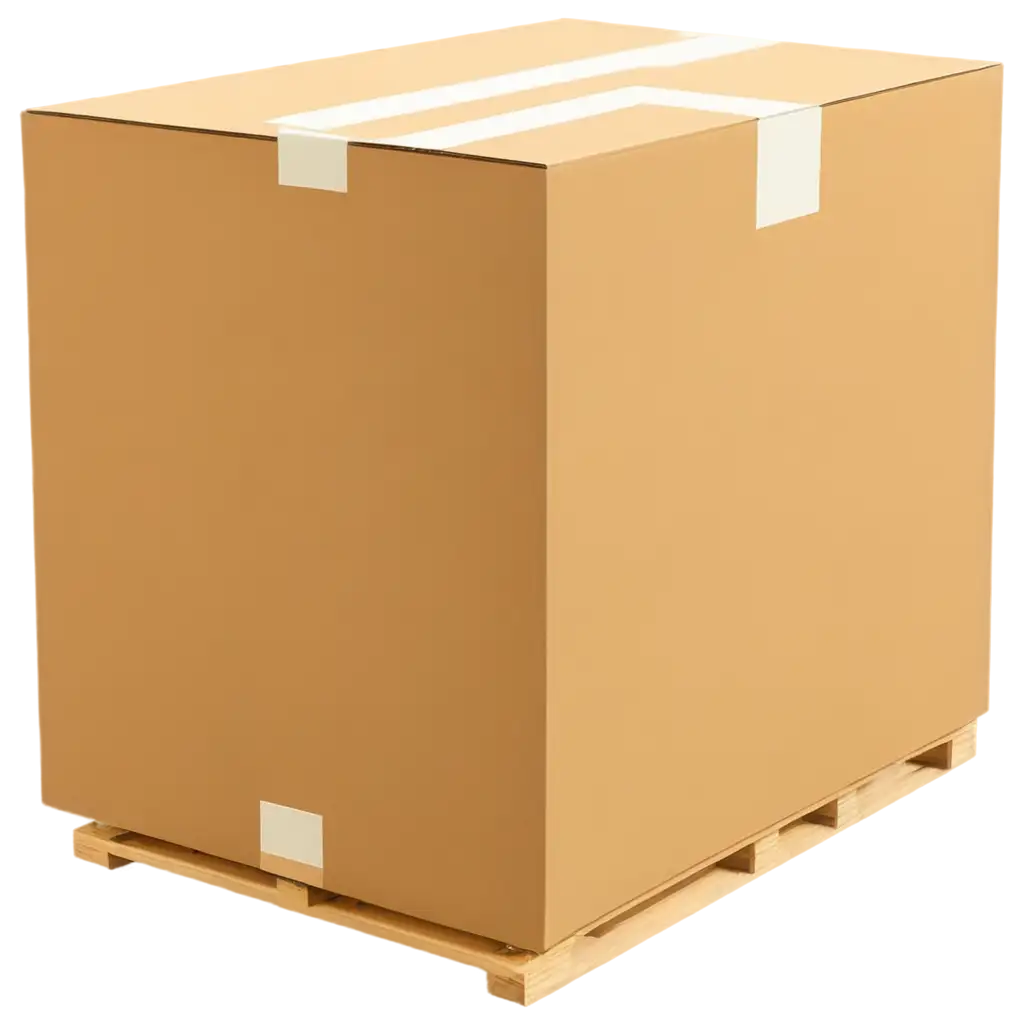 HighQuality-Cardboard-Container-Over-Pallet-PNG-Image-Perfect-for-Packaging-and-Logistics-Design