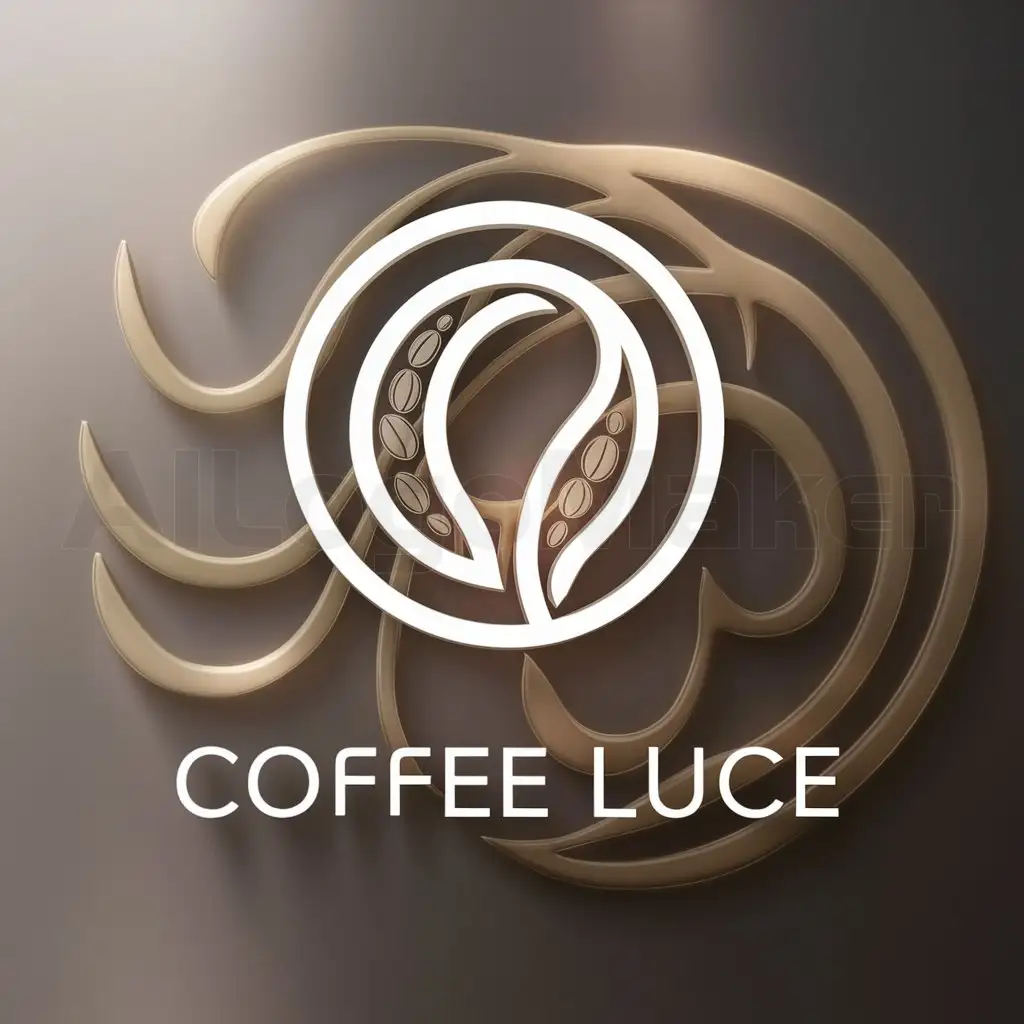 LOGO-Design-for-Coffee-Luce-Elegant-Text-with-a-Dynamic-Symbol-for-the-Restaurant-Industry
