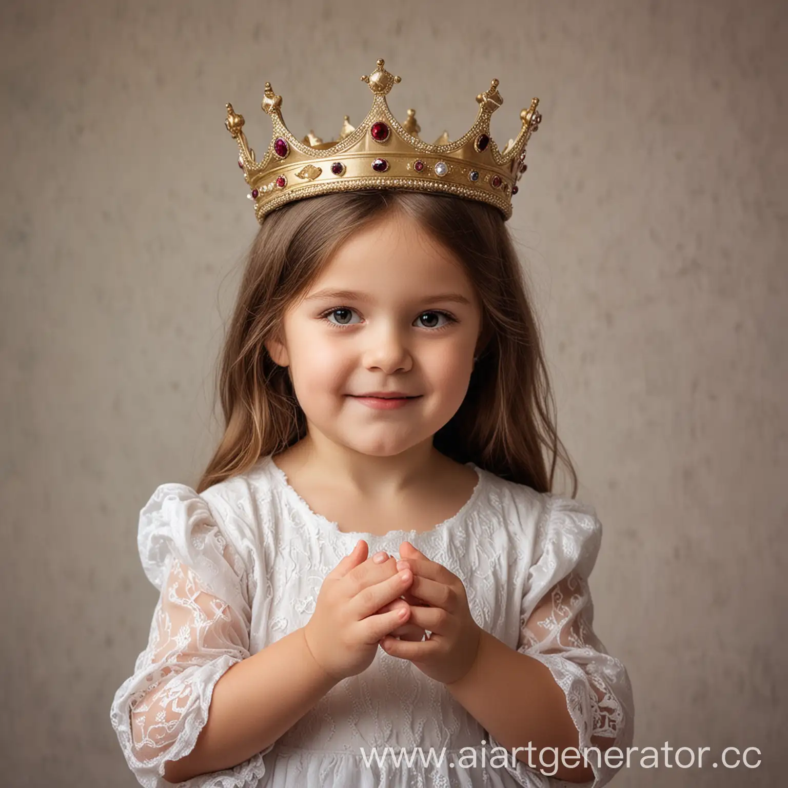 Young-Girl-Holding-Crown-Dreamy-Portrait-of-a-Child-with-Royalty-Symbol
