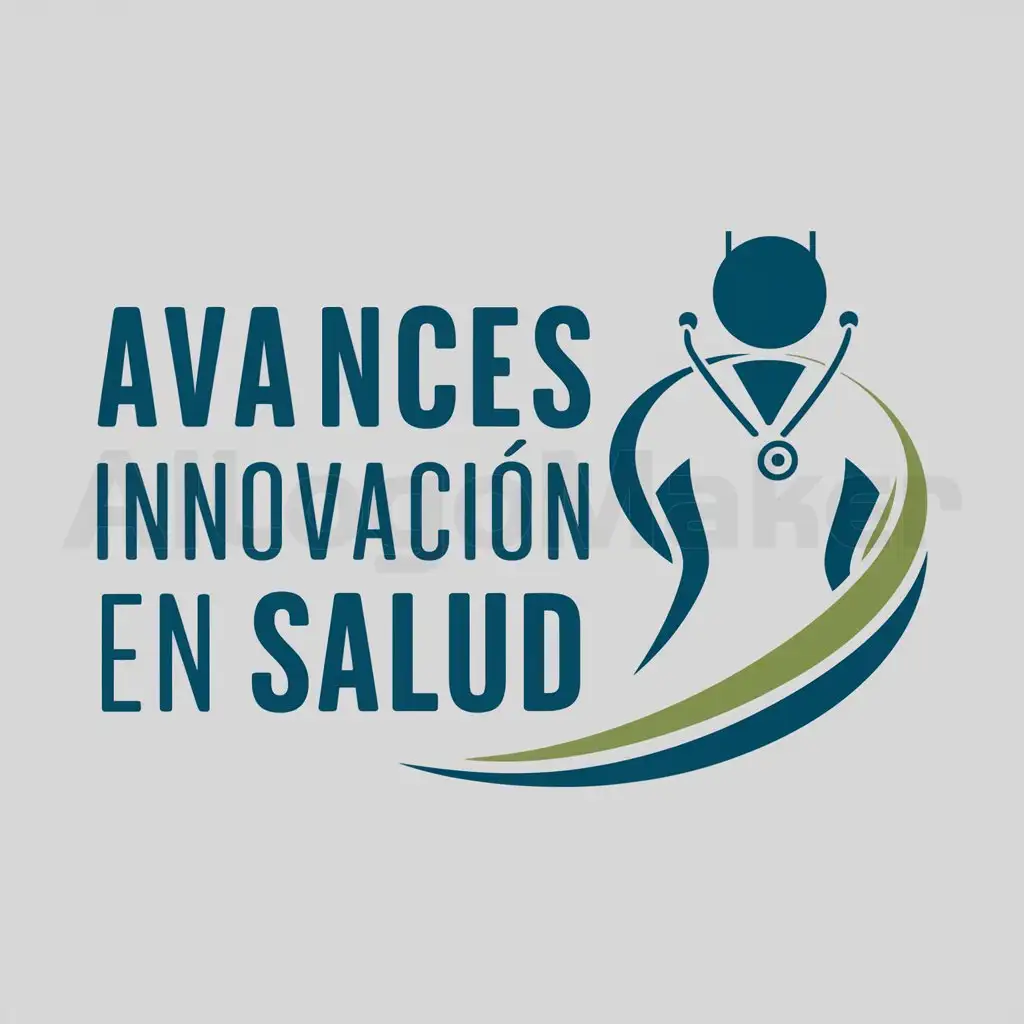 a logo design,with the text "Avances e innovación en salud", main symbol:nursing research,Moderate,be used in Education industry,clear background