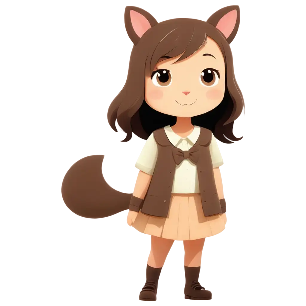 Adorable-Cartoon-Kawaii-Girl-Dressed-as-an-Animal-HighQuality-PNG-Image-for-Online-Engagement