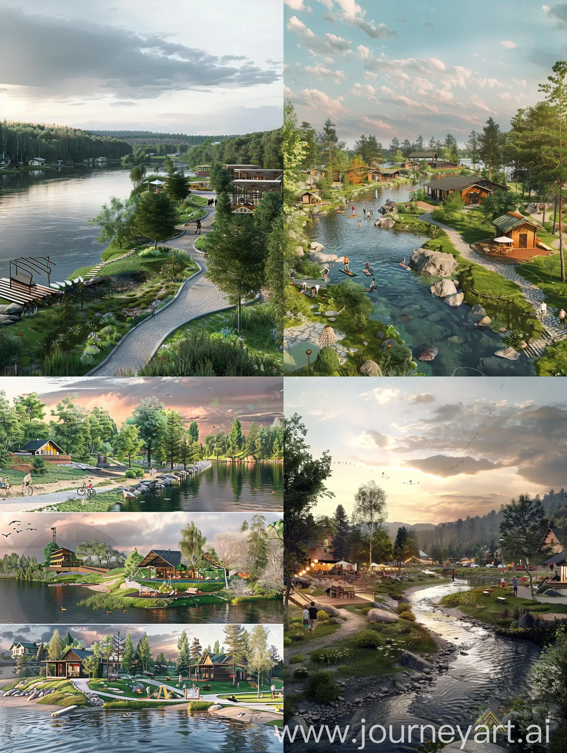 Recreational-Haven-by-Pushkinskiye-Gory-River-Guest-Houses-Dining-and-Nature-Activities