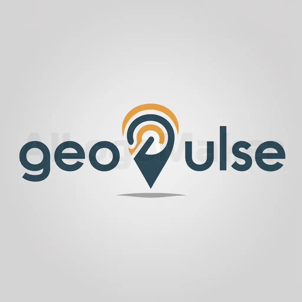 a logo design,with the text "GeoPulse", main symbol:Symbal geopositions and pulse,Moderate,clear background