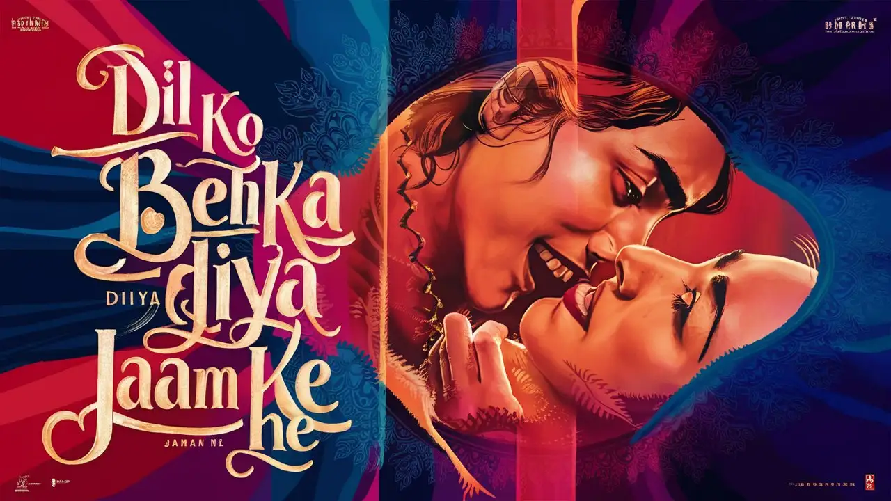 Passionate Love Story Dil Ko Behka Diya Ishq Ke Jaam Ne Bollywood Movie Poster