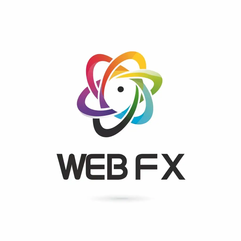 a logo design,with the text "WEB FX", main symbol:CIRCLE,complex,clear background