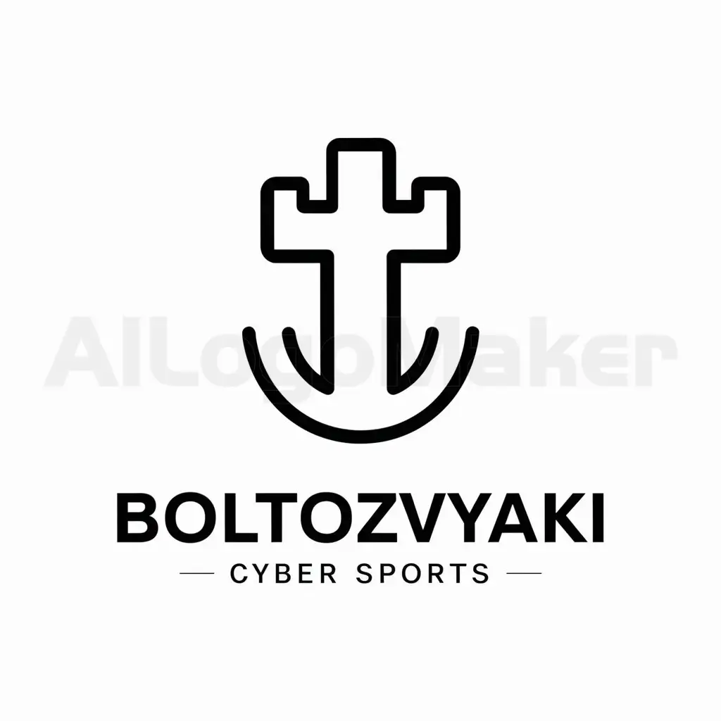 a logo design,with the text "boltoZVyaki", main symbol:Screw,Minimalistic,be used in Cyber sports team industry,clear background