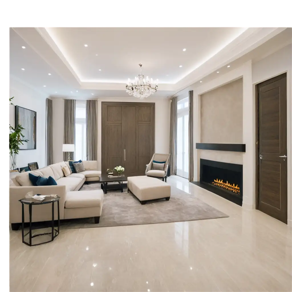 Luxury Builder Floor PNG Front Elevation and Interior Design | PNG Prompt