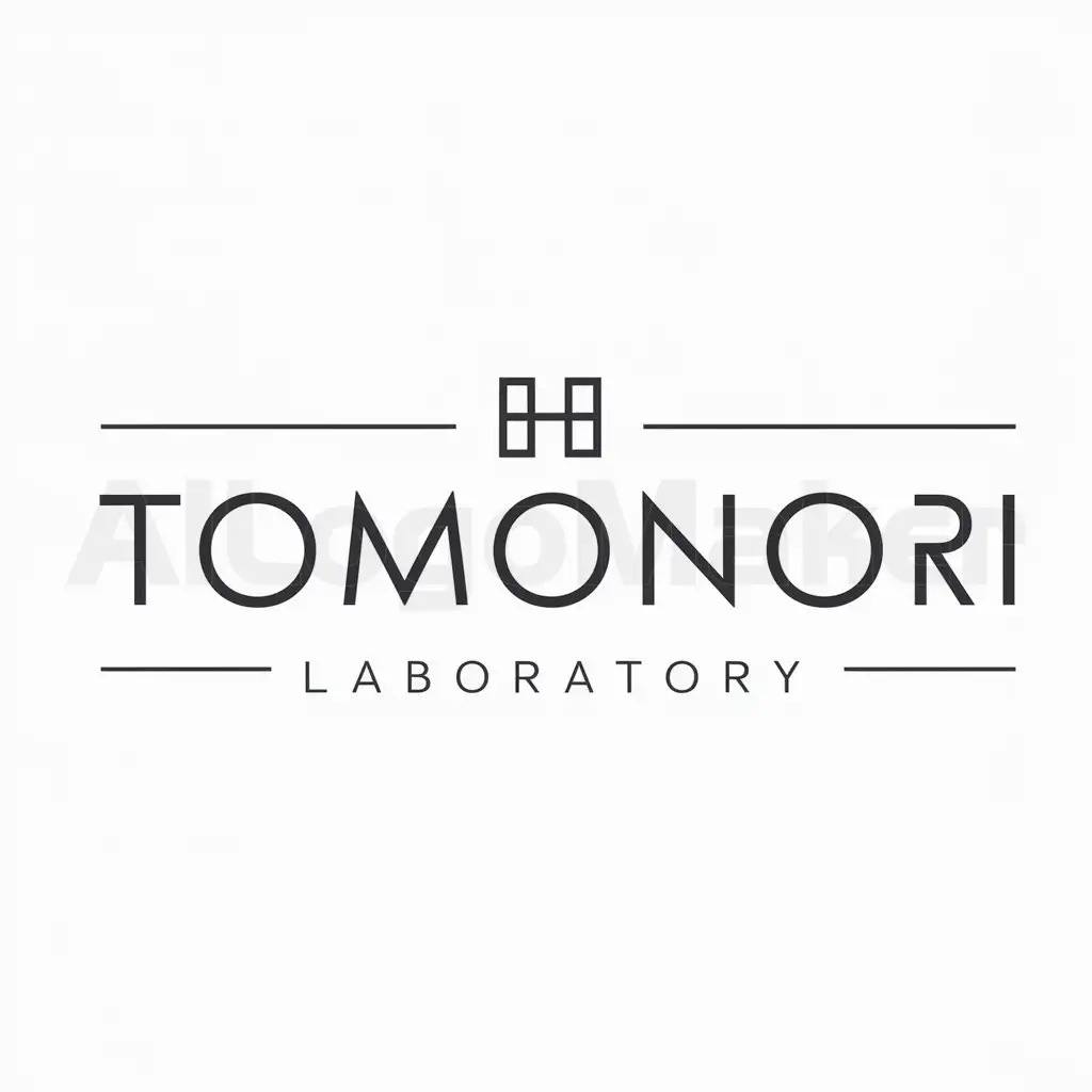 a logo design,with the text "tomonori", main symbol:Hashimoto Laboratory,Minimalistic,be used in Others industry,clear background
