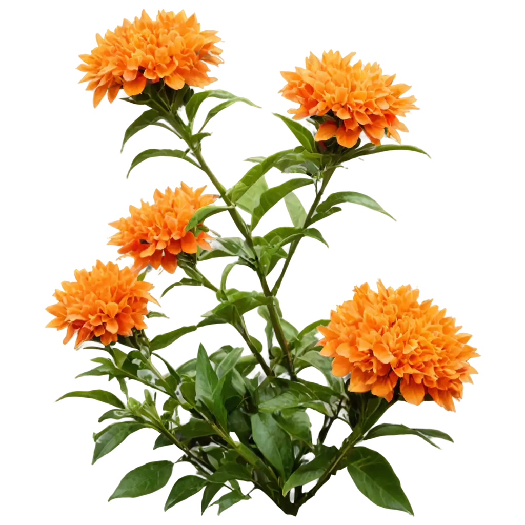 a shrub with orange flowers