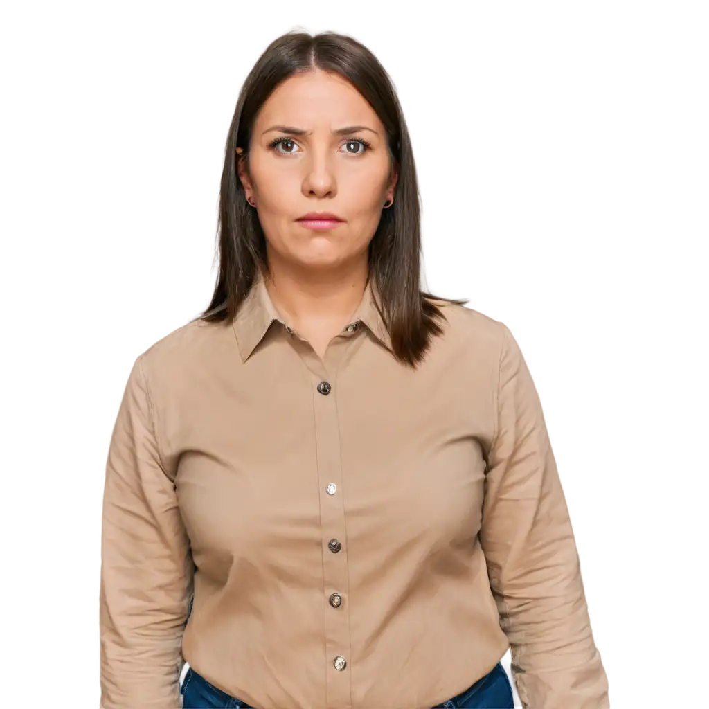 HighQuality-PNG-Image-of-a-50YearOld-American-Woman-with-Brown-Hair-and-a-Collared-Shirt