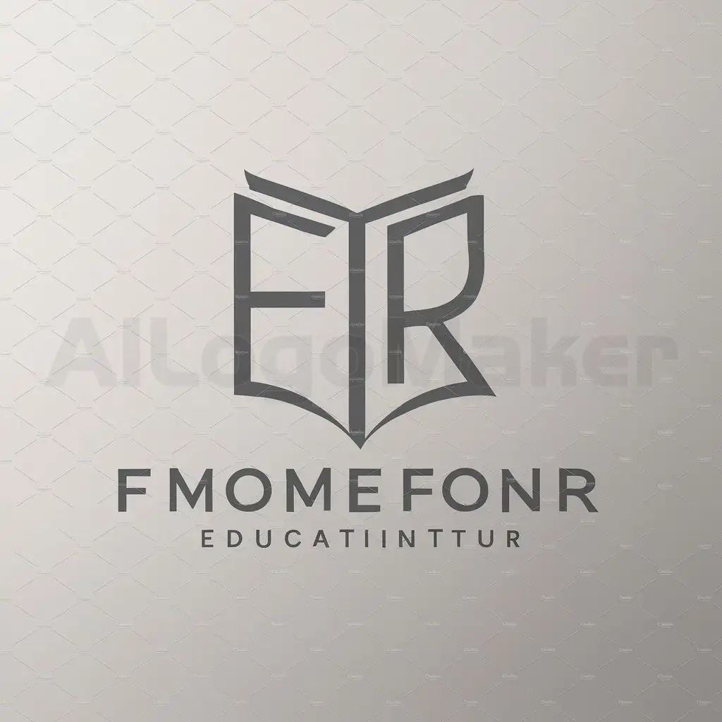 a logo design,with the text "F R", main symbol:F R,Minimalistic,be used in Education industry,clear background