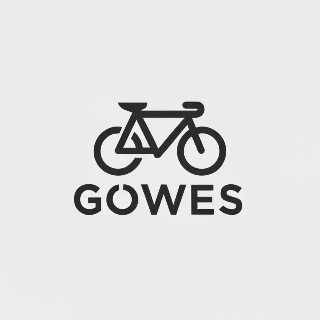 a logo design,with the text "gowes", main symbol:bike,Moderate,be used in Others industry,clear background
