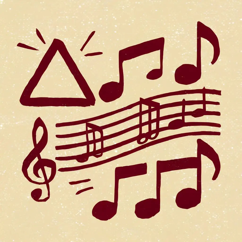 Vector Graphic of Rest Symbol on FiveLine Music Staff