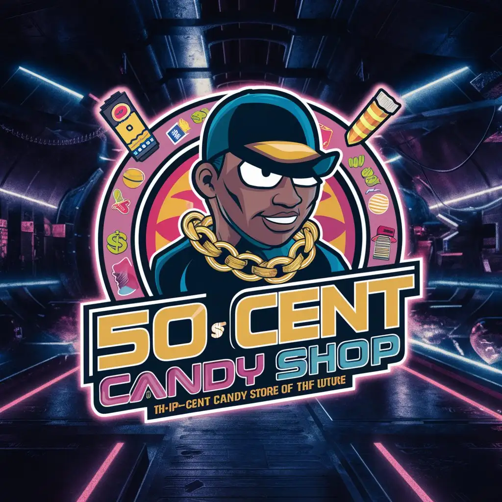 Логотип 50 CENT CANDY SHOP HIP-HOP FUTURE MONEY