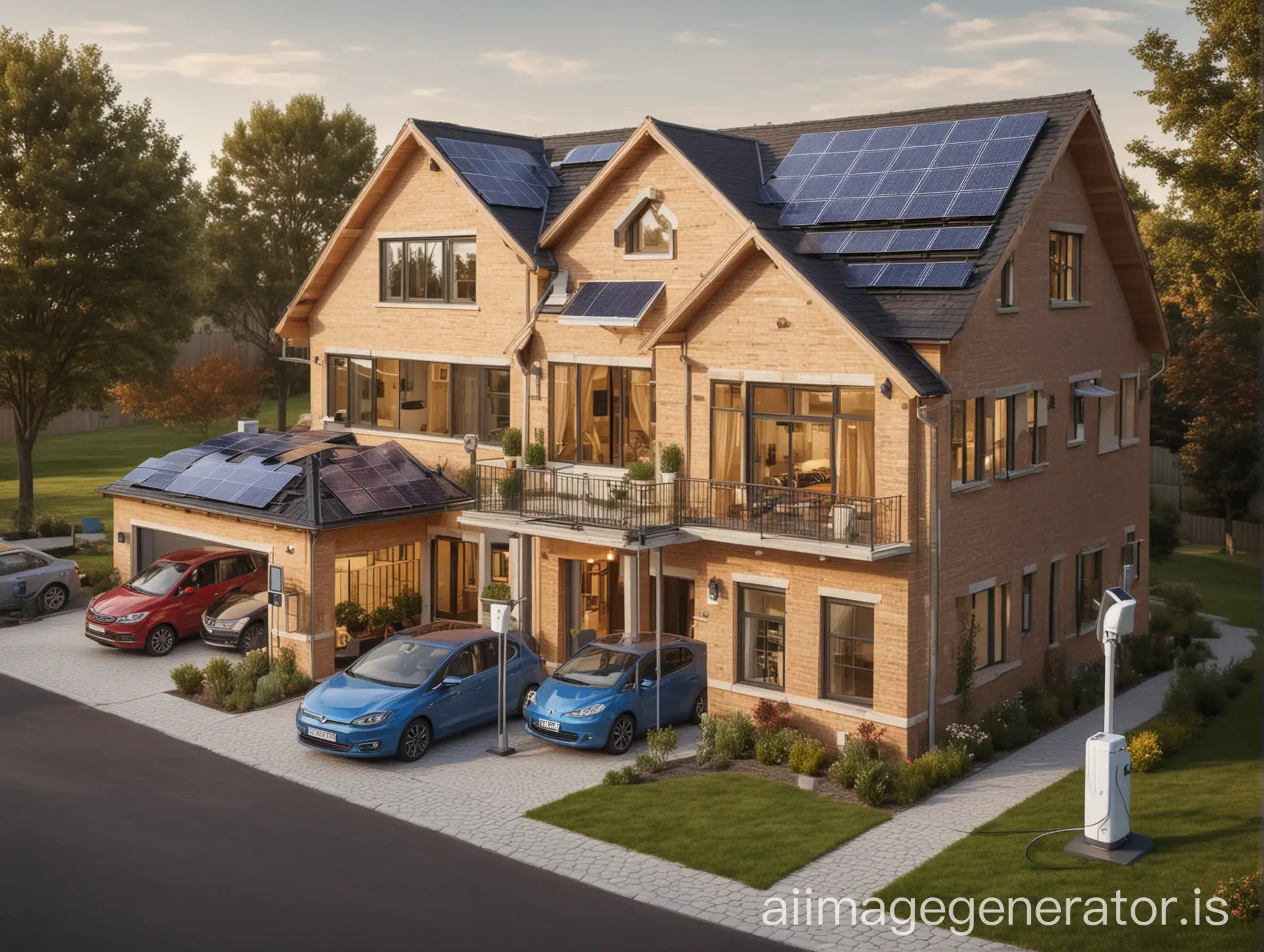 EcoFriendly-Home-SolarPowered-Living-with-Electric-Car-Charging