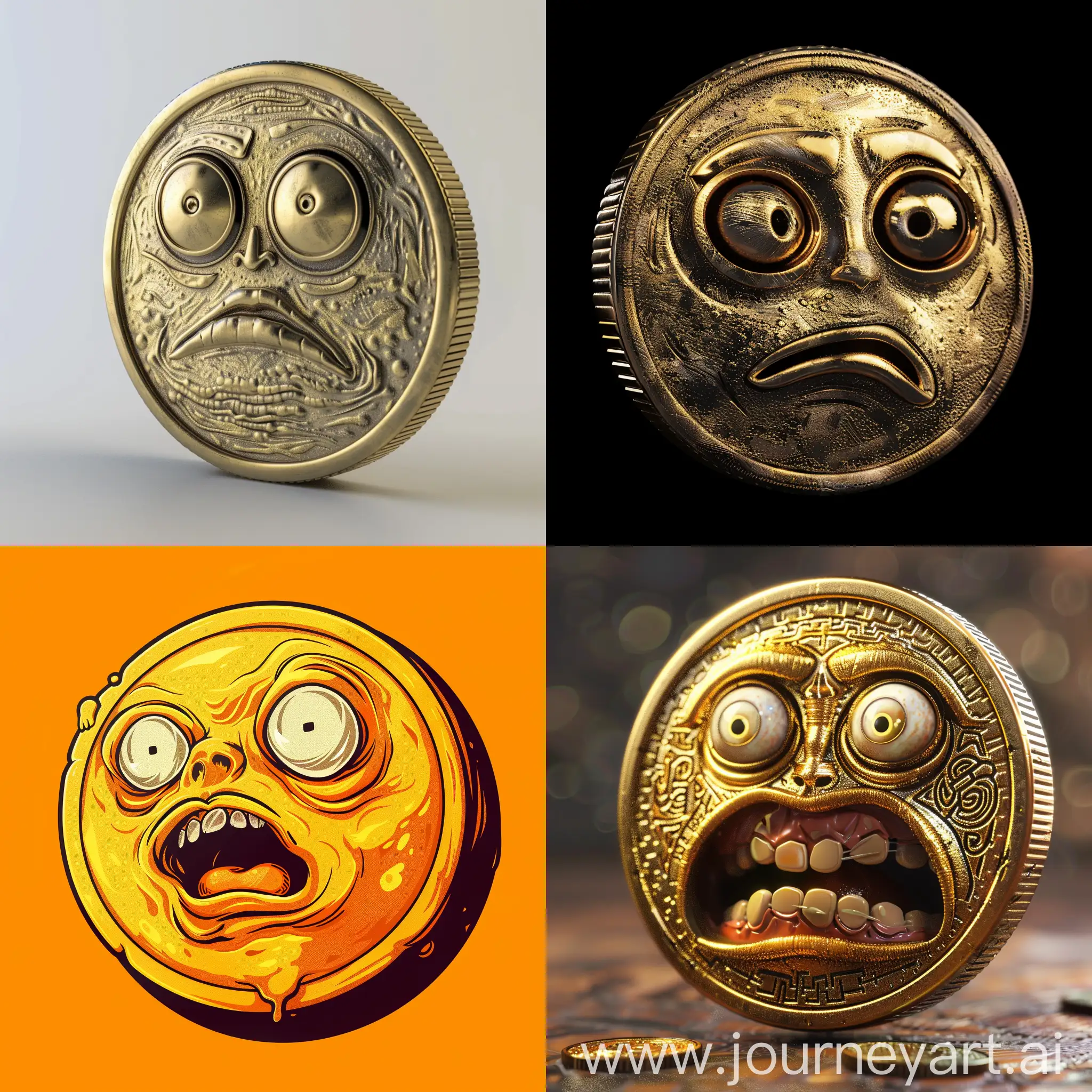 make meme coin logo weird