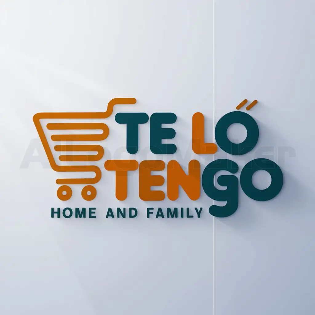 a logo design,with the text "Te lo tengo", main symbol:carrito de compras,Moderate,be used in Home Family industry,clear background