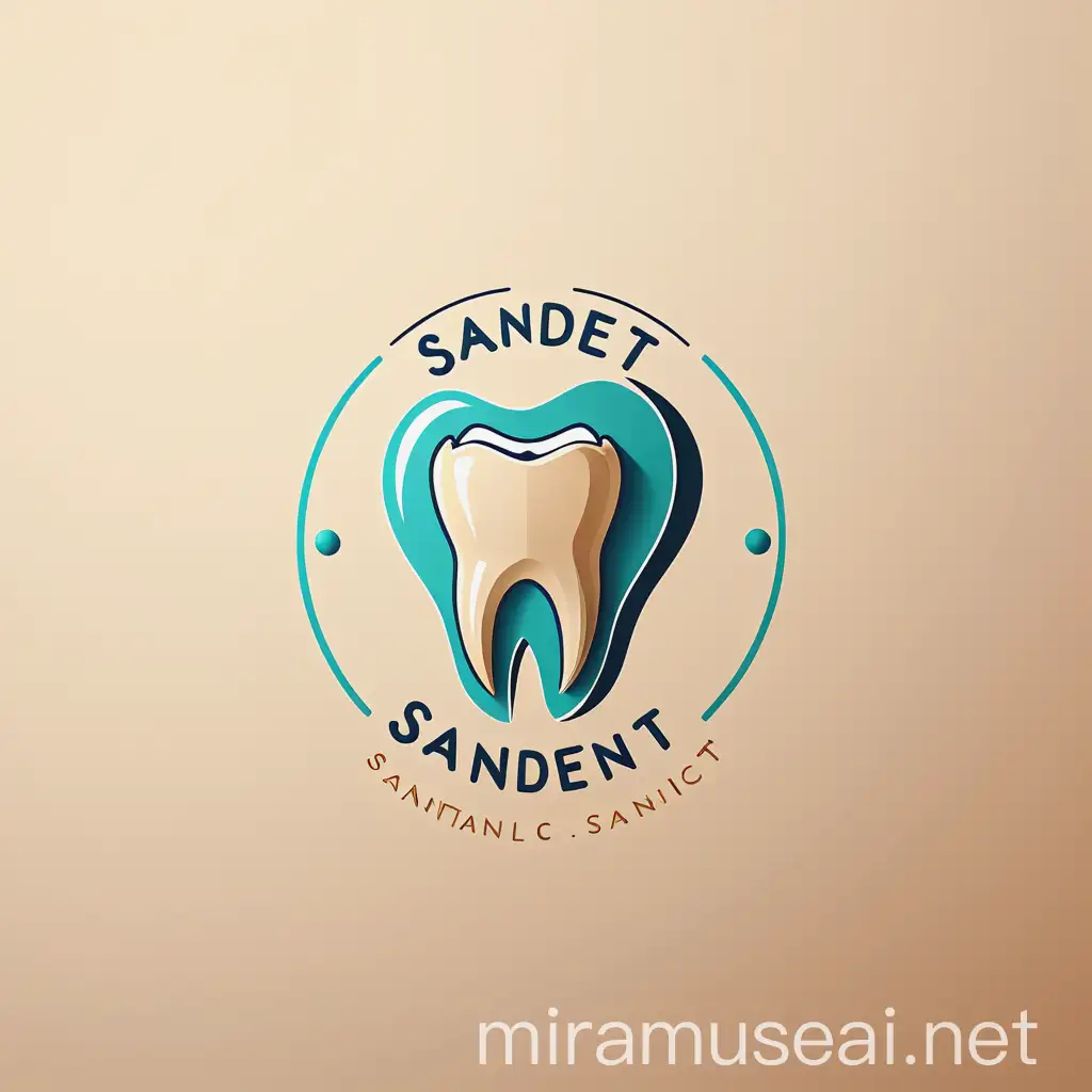 Modern Dental Clinic Logo Design Sandent