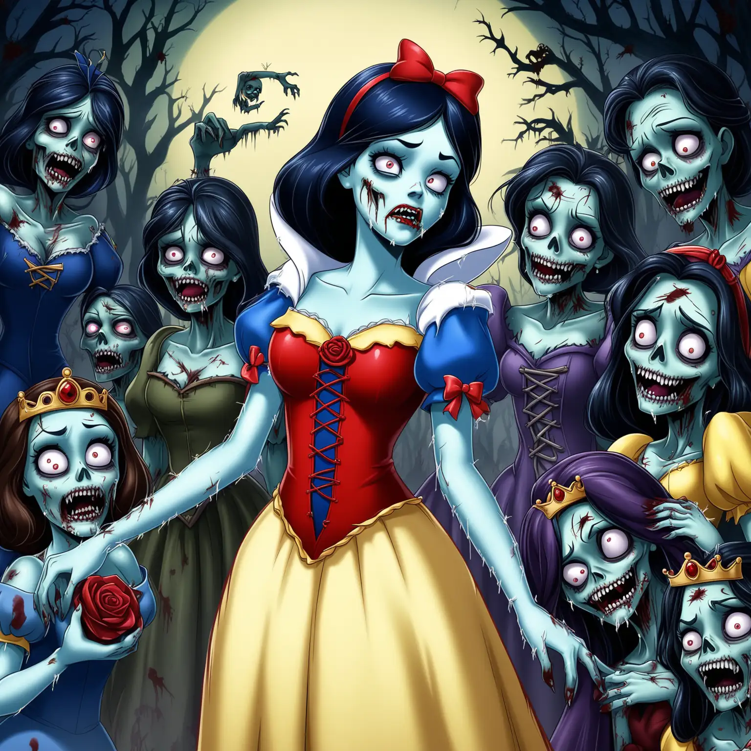 Disney-Princess-Snow-White-Zombie-Transformation