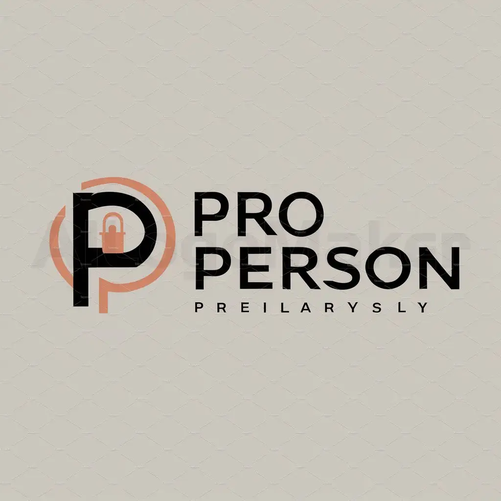 a logo design,with the text "Pro Person", main symbol:individuality, trust, personalization,Moderate,be used in Others industry,clear background