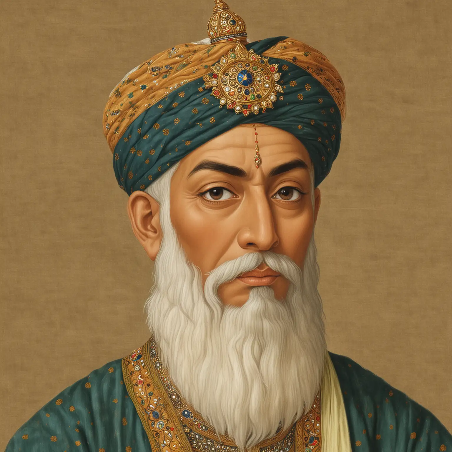 MughalTimurid-Emperor-in-Royal-Court-Portrait