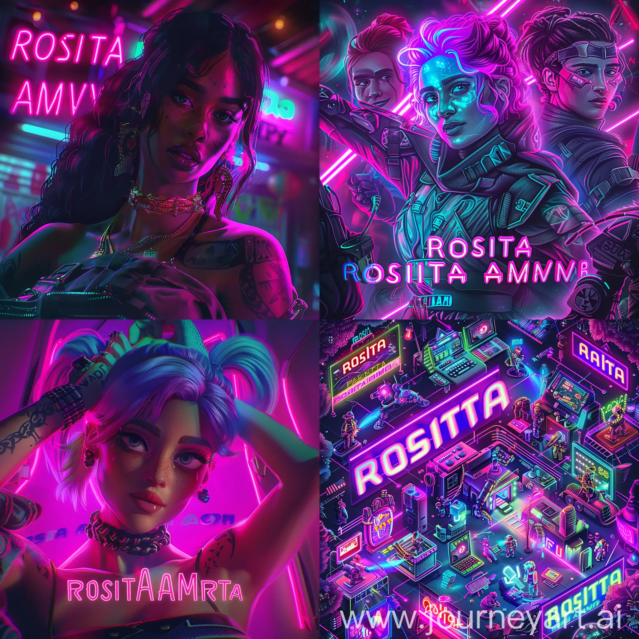 Neon-Space-Background-with-Rosita-Army-Text