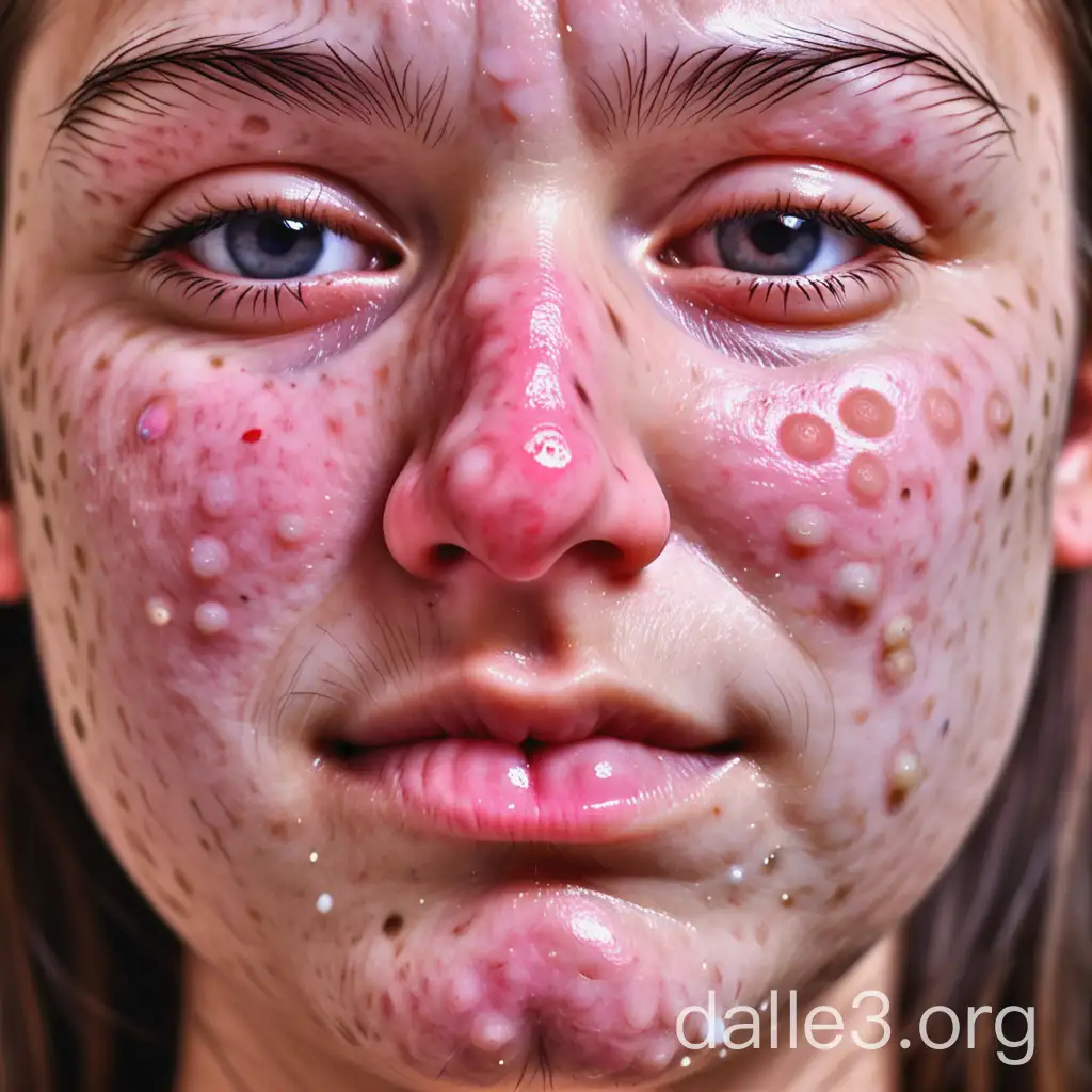 pimples on the face