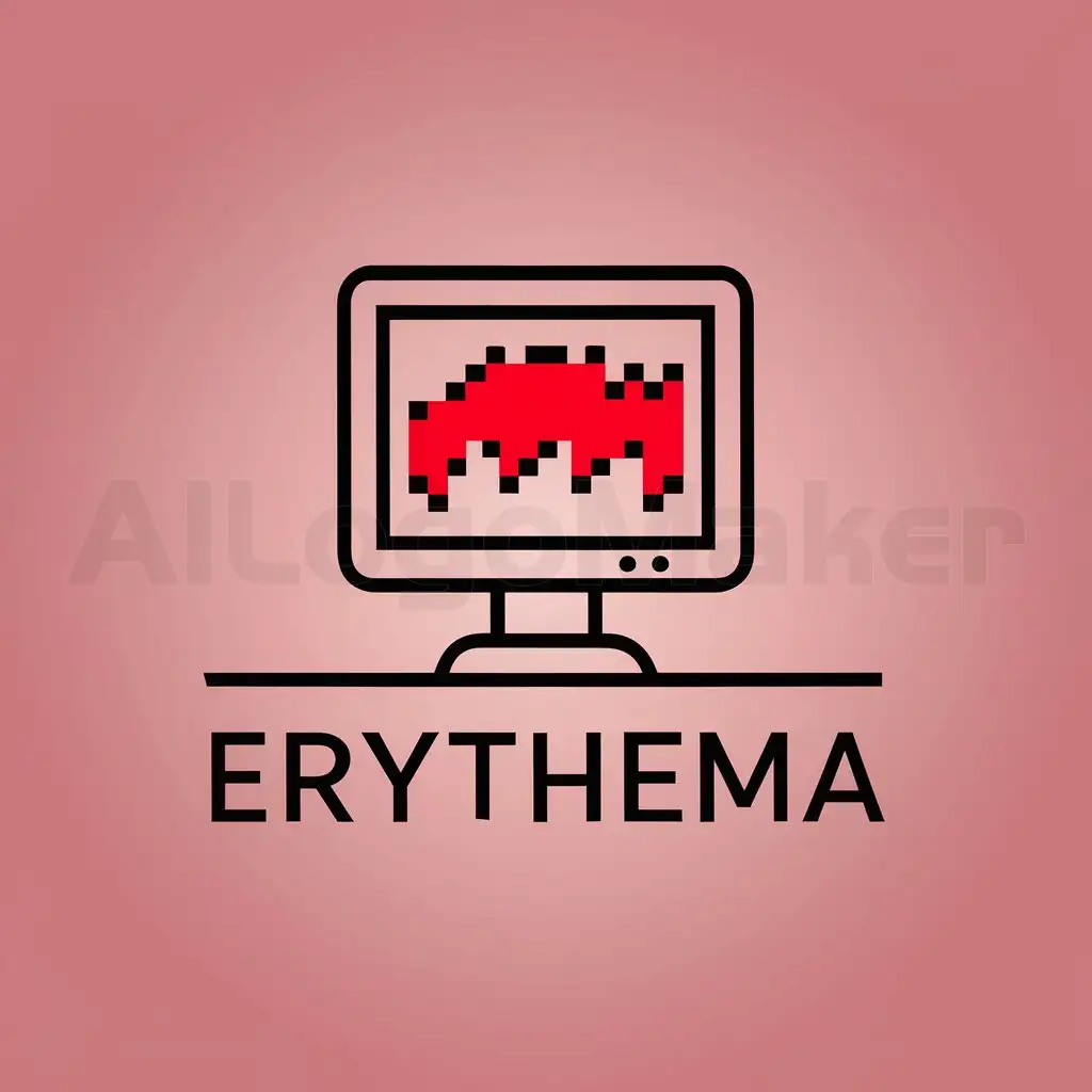 LOGO-Design-For-Erythema-Modern-Computer-Monitor-Emblem-on-a-Clean-Background