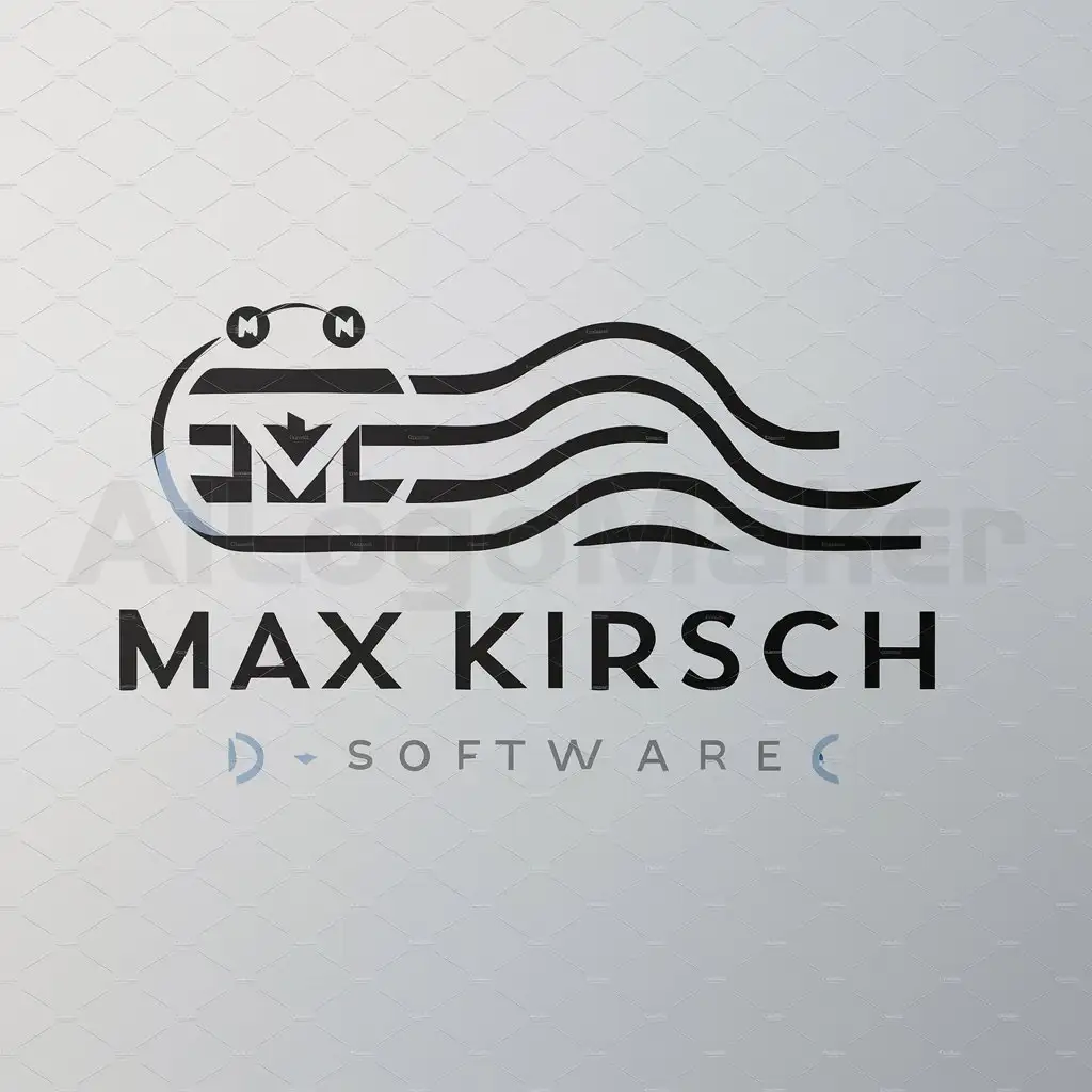 a logo design,with the text 'Max Kirsch,Mowti', main symbol:Software,Moderate,to be used in Softwaredevelopment,clear background