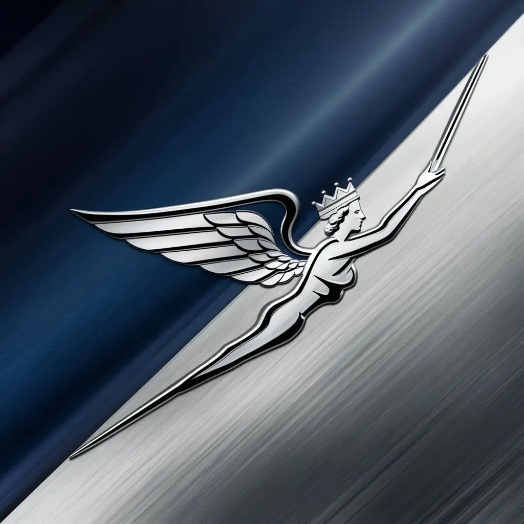 vittoria luxury cars logo, inspired from the winged victory from the city of Brescia