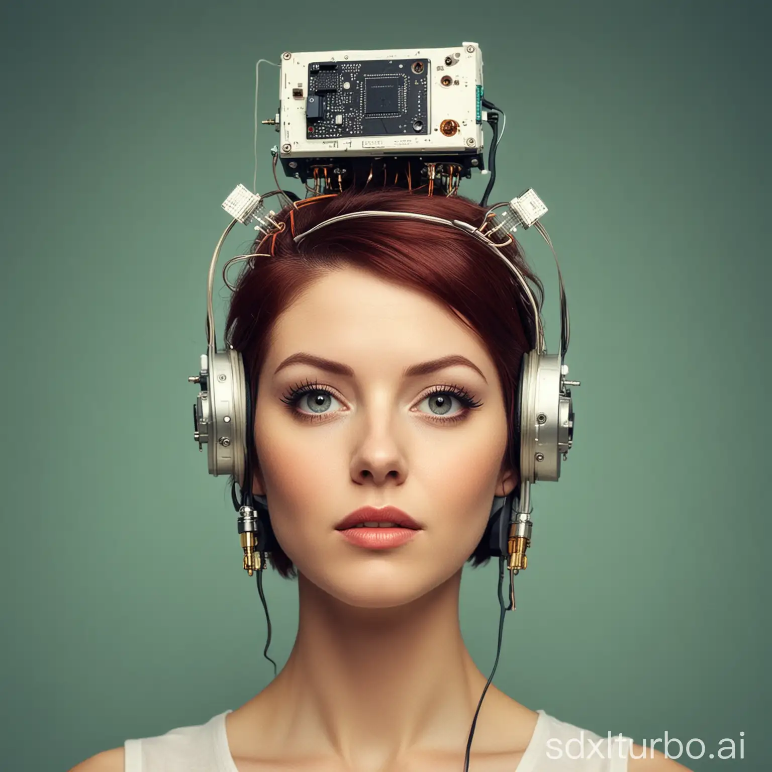 Futuristic-Woman-Wearing-Transistor-Headgear