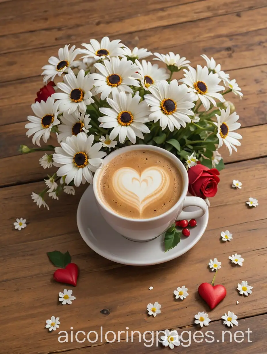 Floral-Heart-Arrangement-with-Coffee-Romantic-Still-Life-Coloring-Page