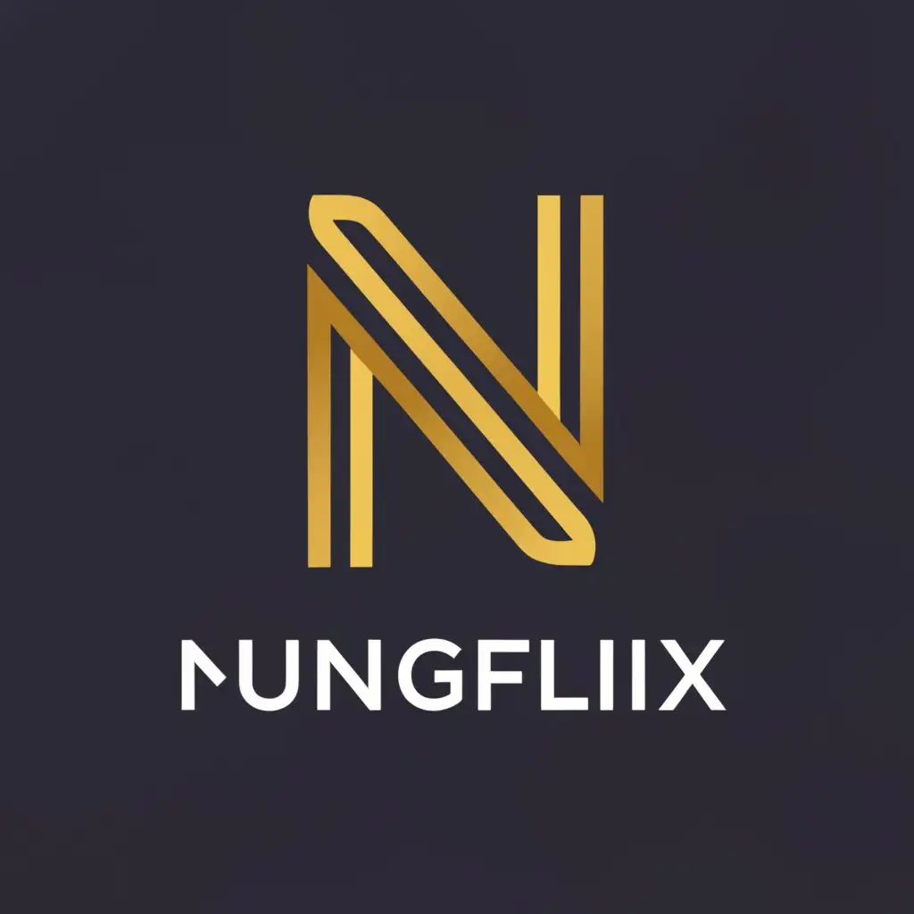 a logo design,with the text "Nungflix", main symbol:N, movie, film,Moderate,be used in movie industry,clear background