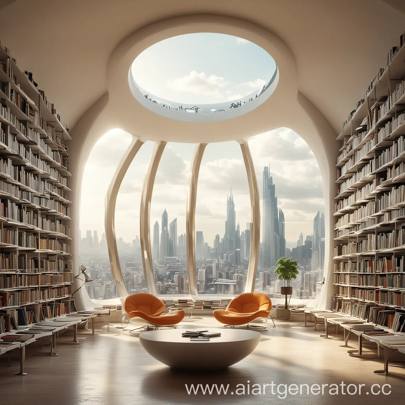 Futuristic-Library-Interior-with-City-View-and-Ample-Space