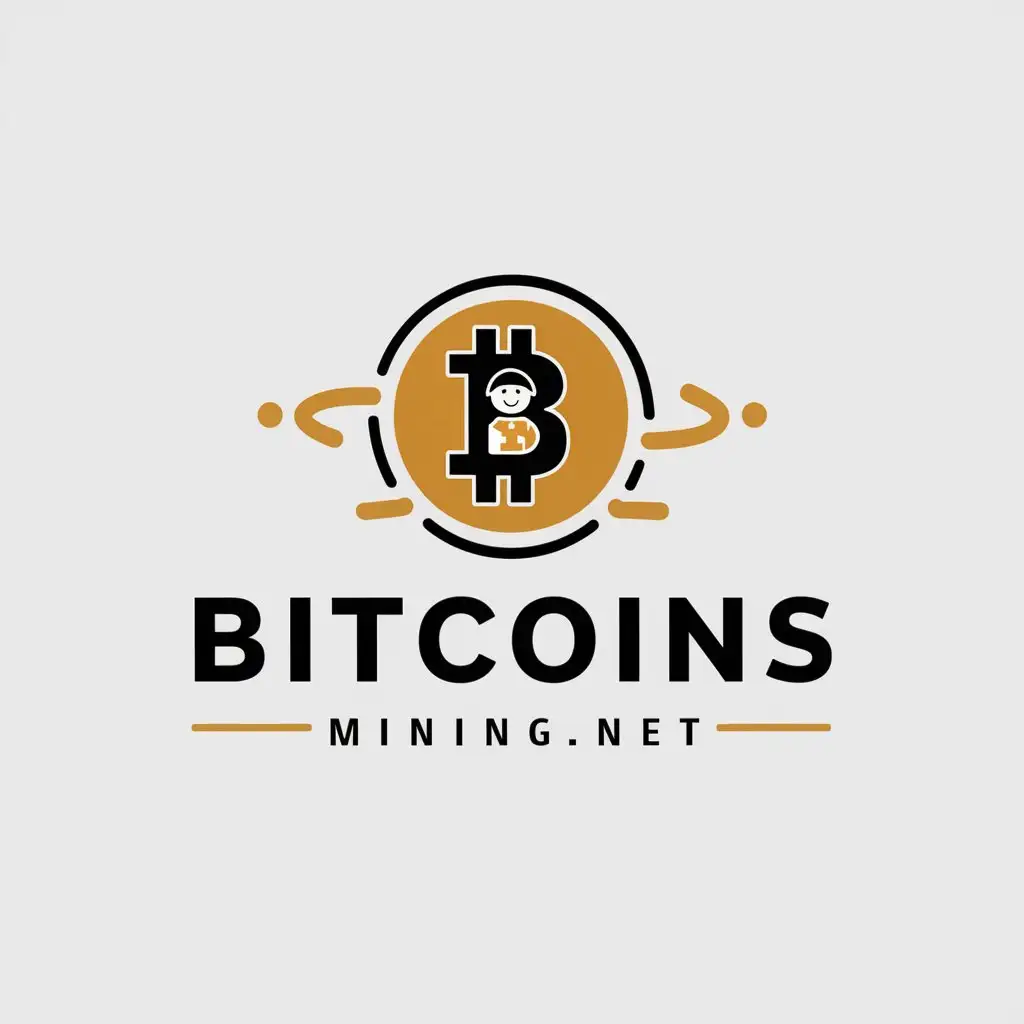 a logo design,with the text "Bitcoins-Mining.net", main symbol:All about cryptocurrencies,Moderate,be used in Finance industry,clear background