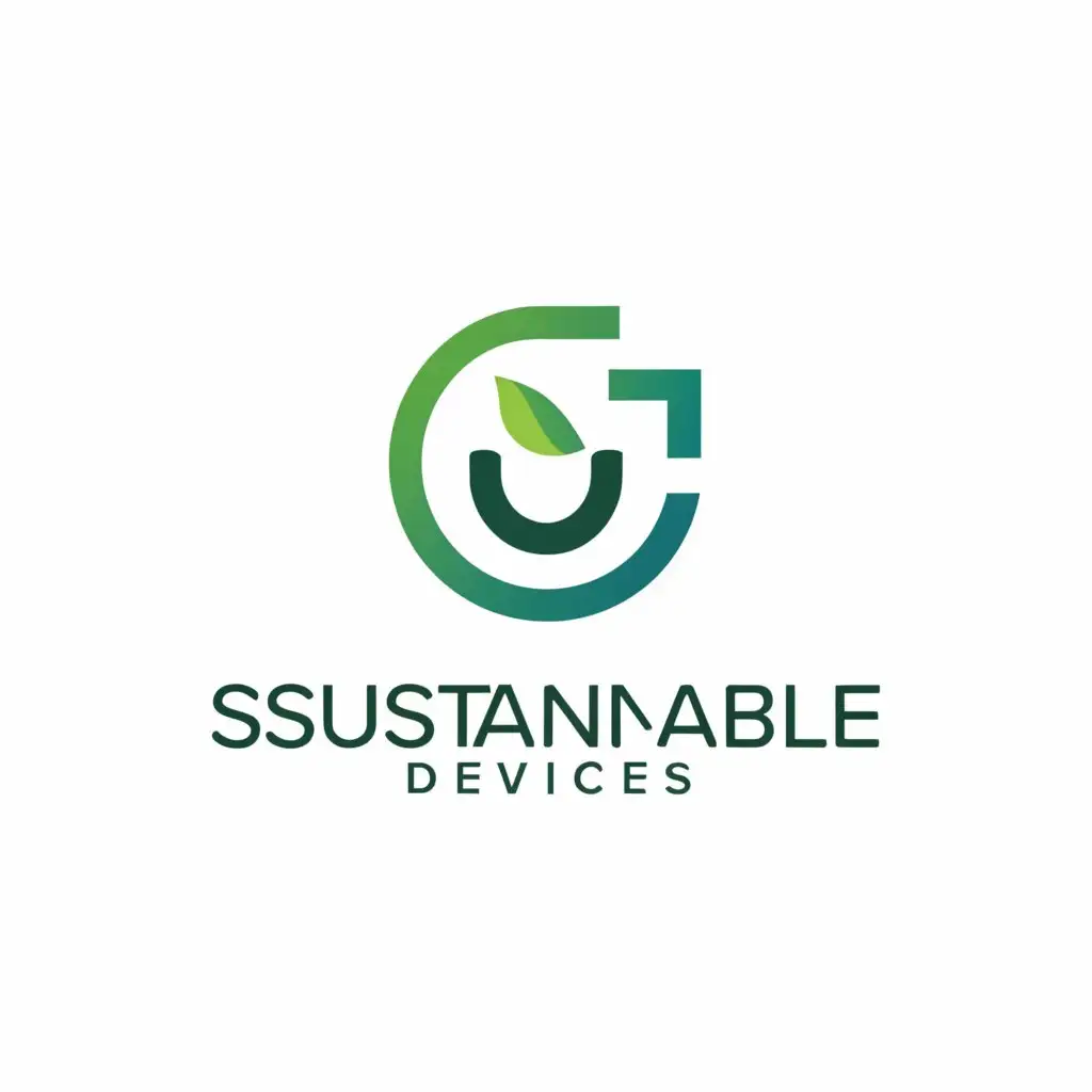 a logo design,with the text "Sustainable devices", main symbol:Sustainable Devices,Moderate,clear background